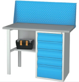 Верстак однотумбовый с экраном 1400-4СБ