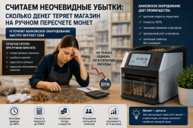 Считаем неочевидные убытки: сколько денег теряет магазин на ручном пересчете монет Считаем неочевидные убытки: сколько денег теряет магазин на ручном пересчете монет