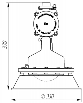 Светильник светодиодный IZLED спец V 16(16W - 1600Lm-6500K - IP65) V