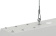 Подвесной светодиодный светильники для торгового зала IZLED TRADE 55 (55W-6325L-4/5,5K-IP40) DD 1500*115*65мм
