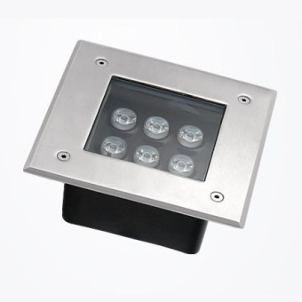 Светильник ландшафтный IZLED Park 6 (6W-800Lm-2,5-7K-RGB-IP67) ST квадрат