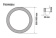 Светильник IZLED Arch 60(60W-7200Lm-3000/4000/5700K-IP40)SL кольцо D600мм