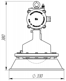 Светильник светодиодный IZLED спец V 16(16W - 1600Lm-6500K - IP65) V