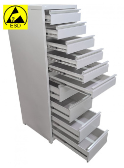 Шкаф для комплектующих инструментов ШК-6.4Я ESD Шкаф для комплектующих инструментов ШК-6.4Я ESD