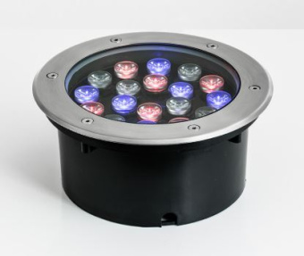 Светильник ландшафтный IZLED Park 18 (18W-2300Lm-2,5-7K-RGB-IP67) ST круг
