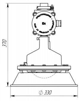Светильник светодиодный взрывозащищенный IZLED спец V 30(30W - 3000Lm-6500К - IP65) V
