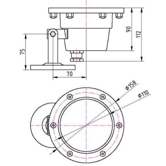 Светильник подводный IZLED Park 12 (12W-1170Lm-3,5/6,5K/RGB-IP68) ST лира