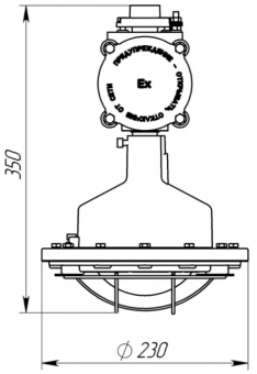 Светильник светодиодный IZLED спец V 16(16W - 1600Lm-6500K - IP65) V