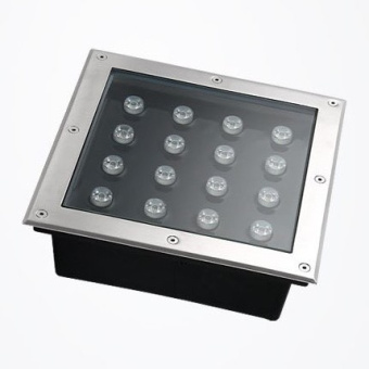 Светильник ландшафтный IZLED Park 16 (16W-2100Lm-2,5-7K-RGB-IP67) ST квадрат