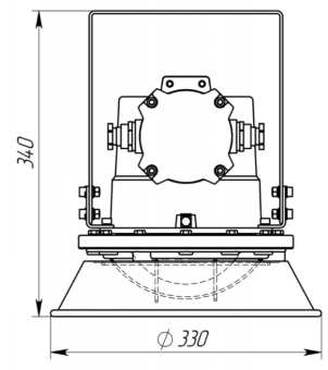 Светильник светодиодный взрывозащищенный IZLED спец V 18 (18W - 1800Lm-6500К - IP65) V