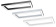 Светильник IZLED Arch 120(120W-11000Lm-3000/4000/5700K-IP40)SL прямоугольник 500х1000мм