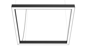 Светильник IZLED Arch 80 (80W-9200L-3/4/5,5K-IP40) DD квадрат 1080*1080*70мм