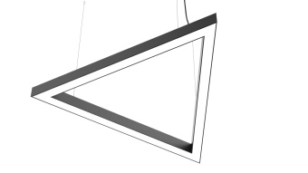 Светильник IZLED Arch 105 (105W-12075L-3/4/5,5K-IP40) DD треугольник 1139*986*70мм