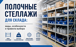 Полочные стеллажи для склада: виды, особенности и правила выбора