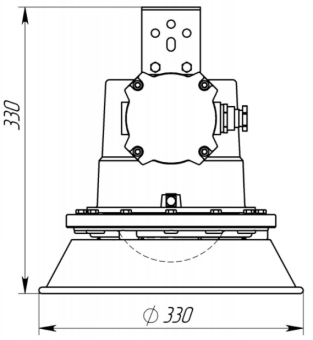 Светильник светодиодный взрывозащищенный IZLED спец V 20 (20W - 2000Lm-6500К - IP65) V